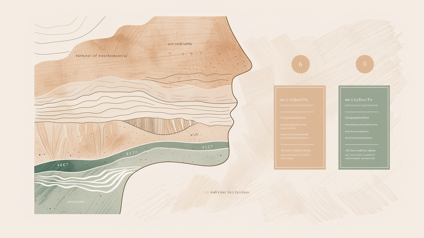 턱 아래 3층 구조 다이어그램