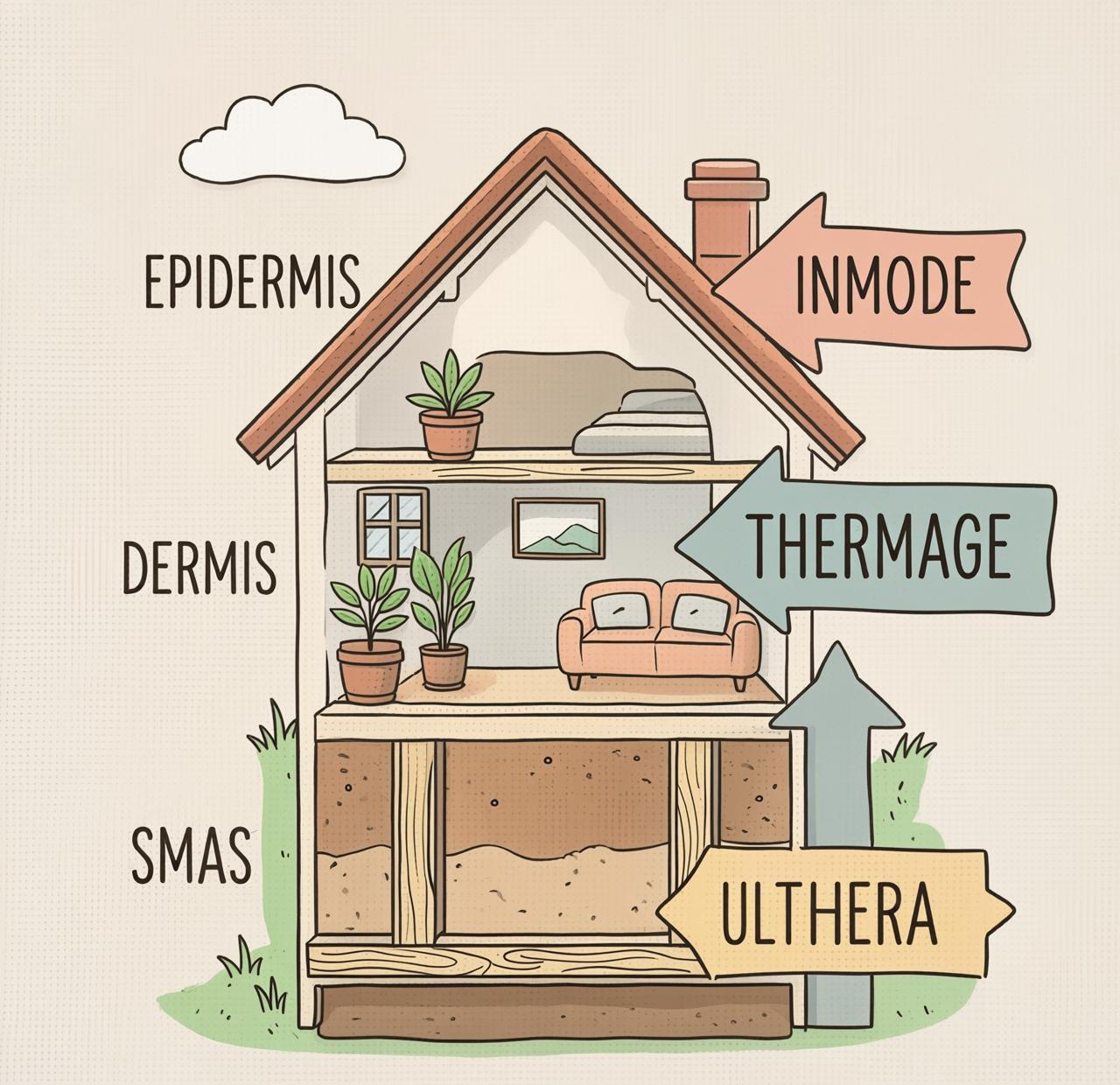 3층 집 비유 일러스트