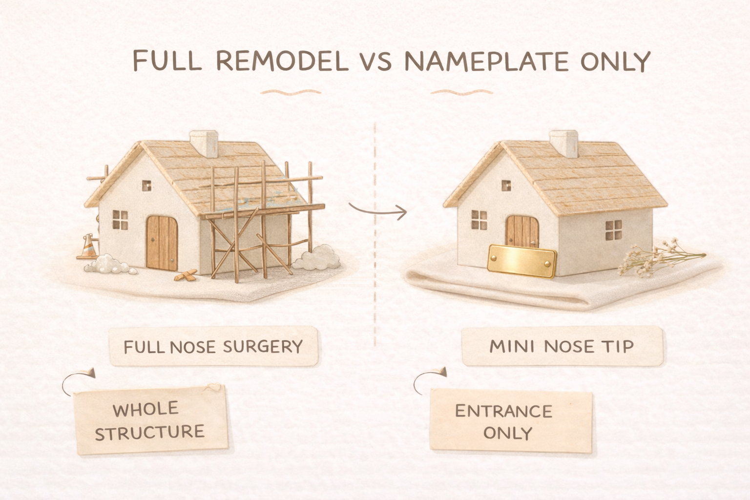 집 전체 리모델링 vs 문패 교체 비유